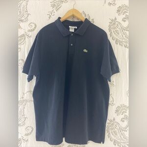 Lacoste Polo Shirt Mens XXXL(9R)
Black Short Sleeve Collared
Embroidered Logo